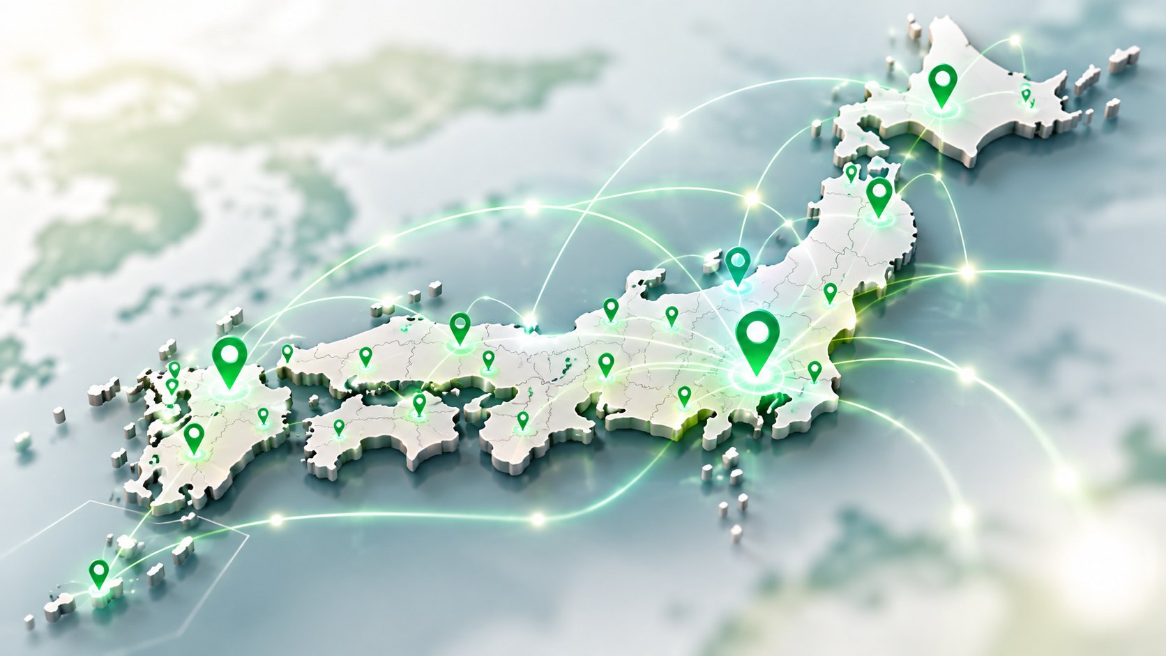 全国の店舗に対応のイメージ