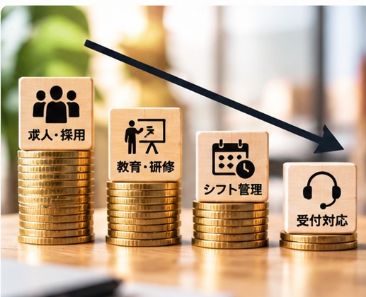 受付スタッフの教育・運用のイメージ